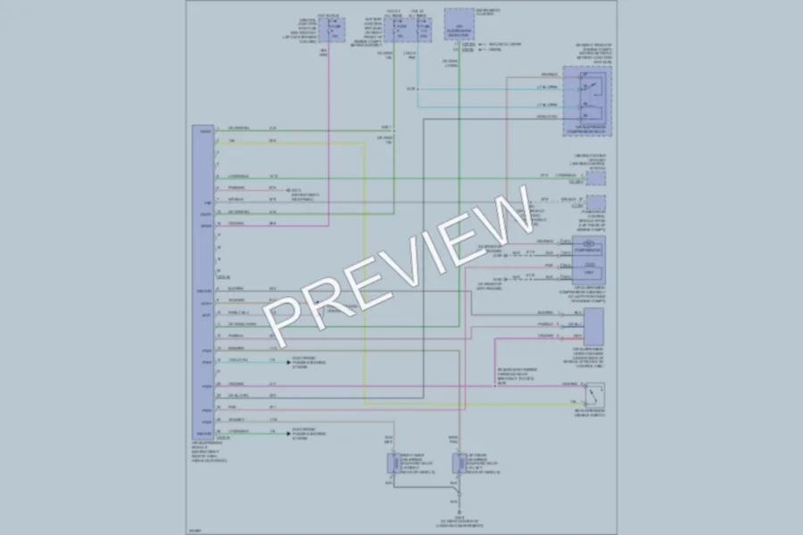 2005 Ford CrownVictoria Electronic Suspension wiring diagram preview