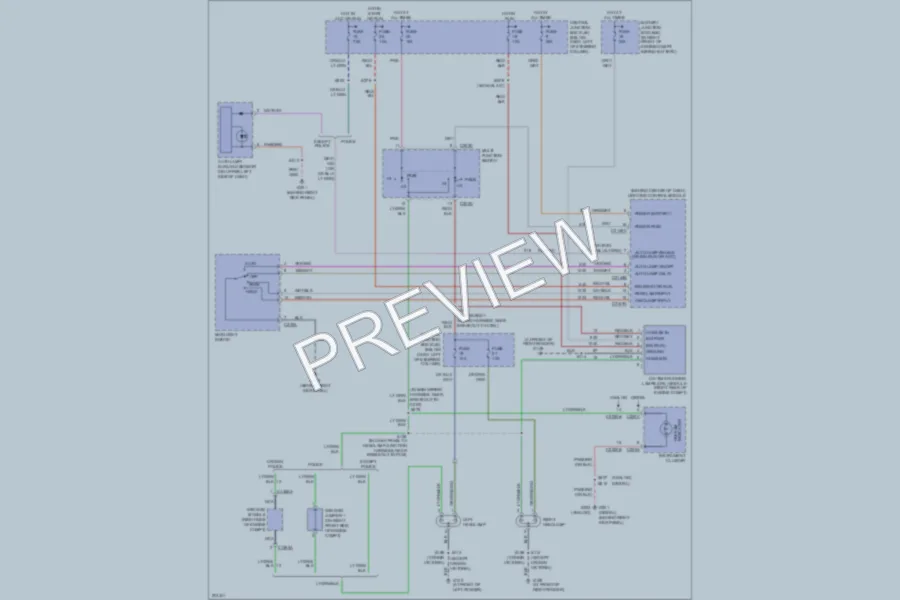 2005 Ford CrownVictoria Headlights wiring diagram preview