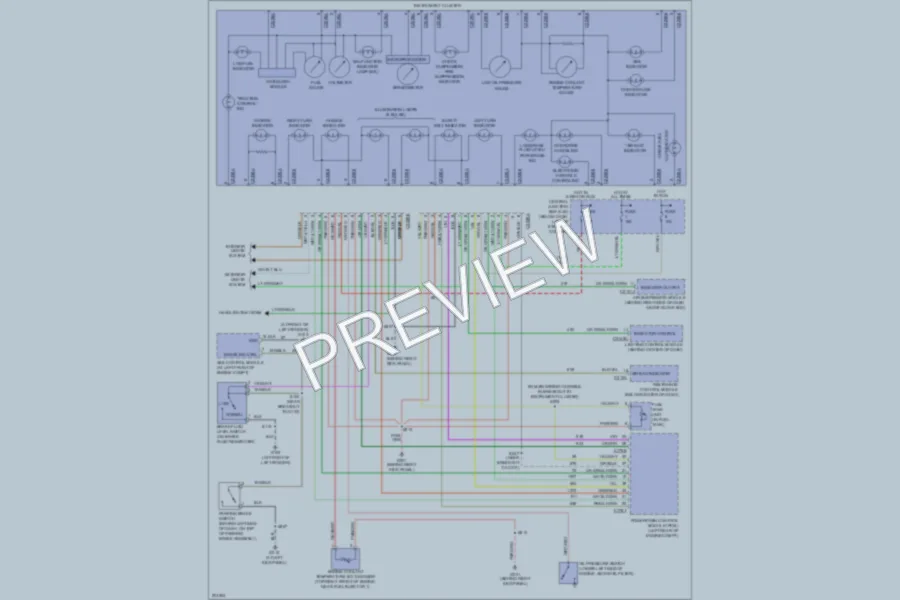 2005 Ford CrownVictoria Instrument Cluster wiring diagram preview
