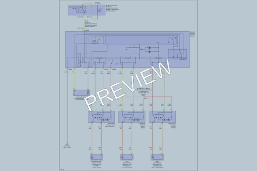 2005 Ford CrownVictoria Power Windows wiring diagram preview