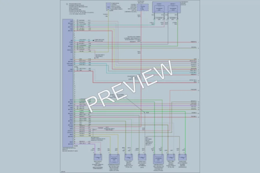 2005 Ford CrownVictoria Supplemental Restraints wiring diagram preview