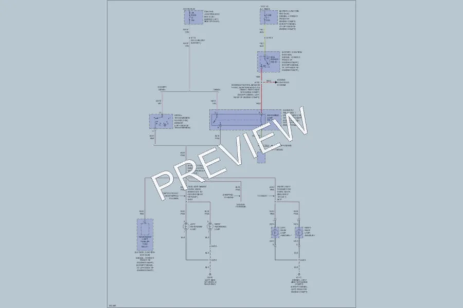 2005 Ford E350 Super Duty Exterior Lights wiring diagram preview