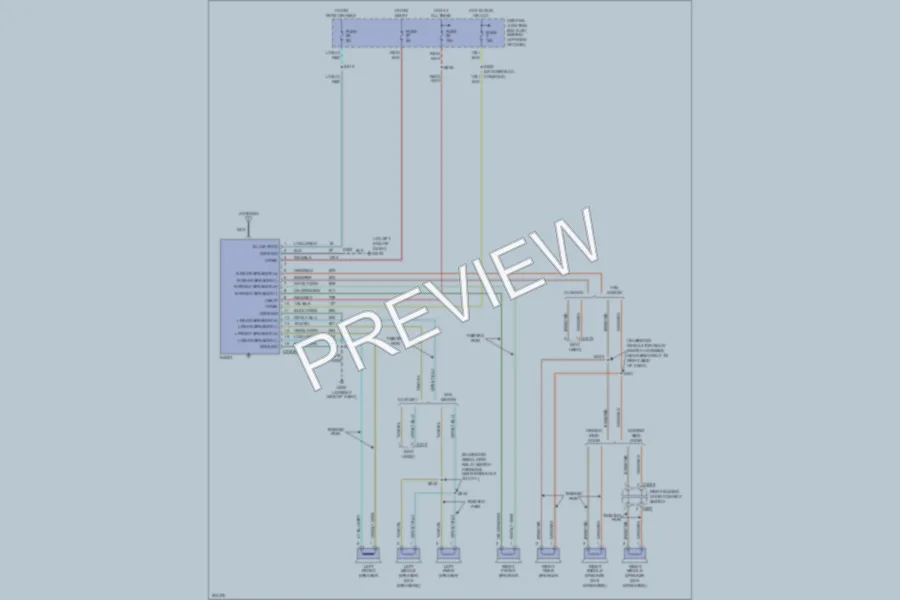 2005 Ford E250 Radio wiring diagram preview