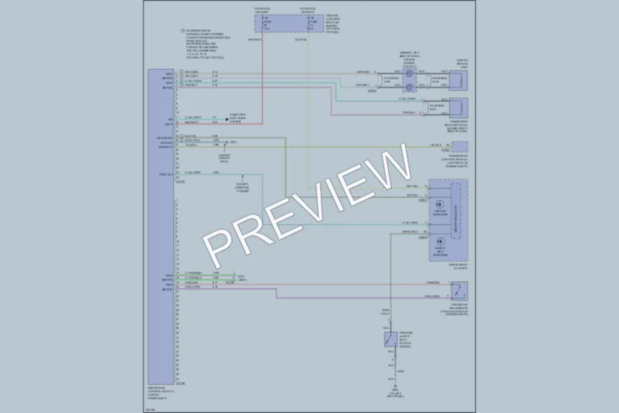 2005 Ford E250 Supplemental Restraints wiring diagram preview