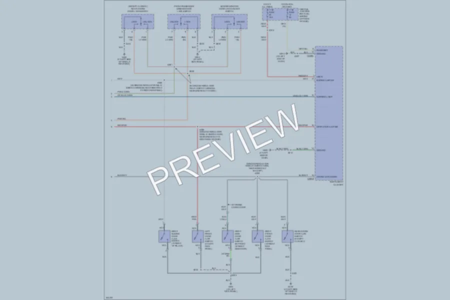 2005 Ford E350 Super Duty Anti Theft wiring diagram preview