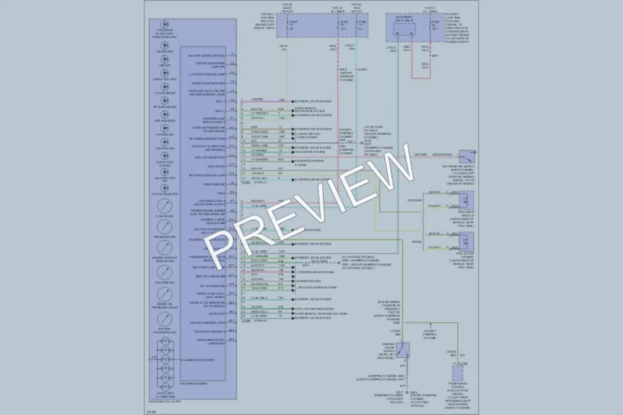 2005 Ford E150 Instrument Cluster wiring diagram preview