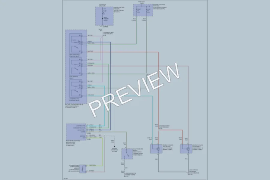 2005 Ford Escape Cooling Fan wiring diagram preview