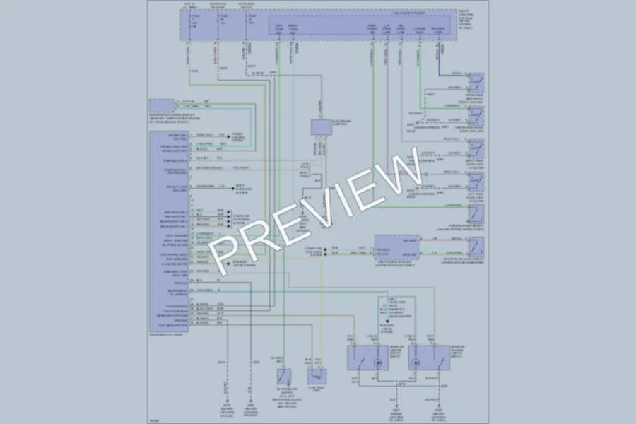 2005 Ford Escape Instrument Cluster wiring diagram preview