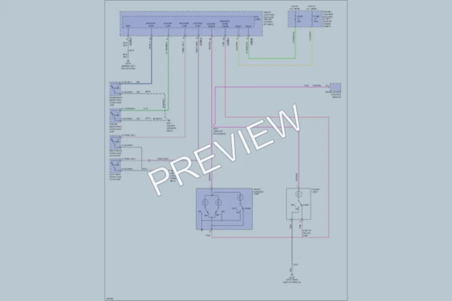 2005 Ford Escape Interior Lights wiring diagram preview