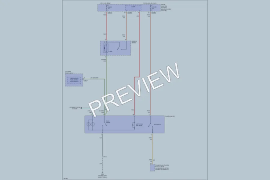 2005 Ford Escape Shift Interlock wiring diagram preview