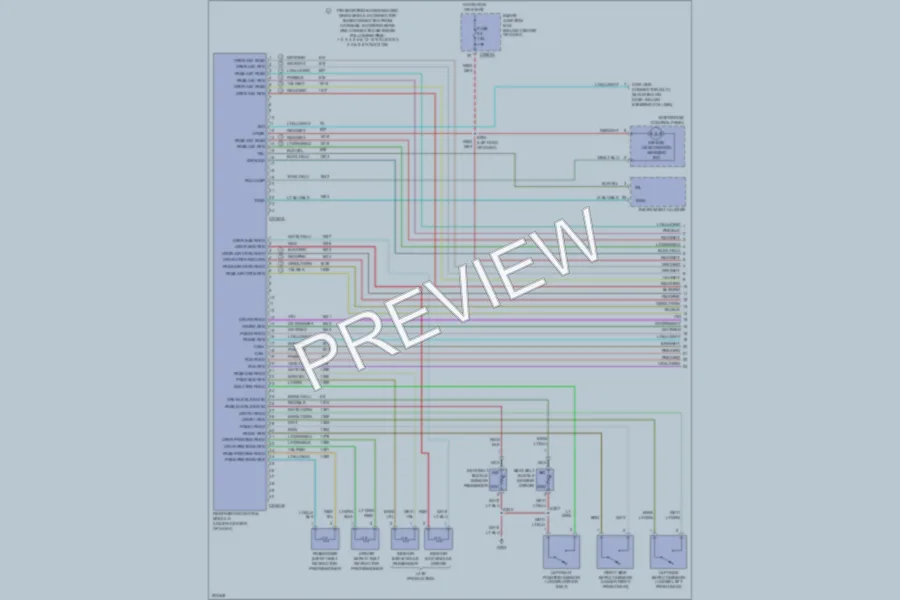 2005 Ford Escape Supplemental Restraints wiring diagram preview