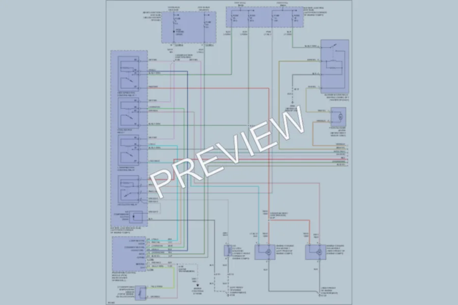 2005 Ford EscapeHybrid Air Conditioning wiring diagram preview