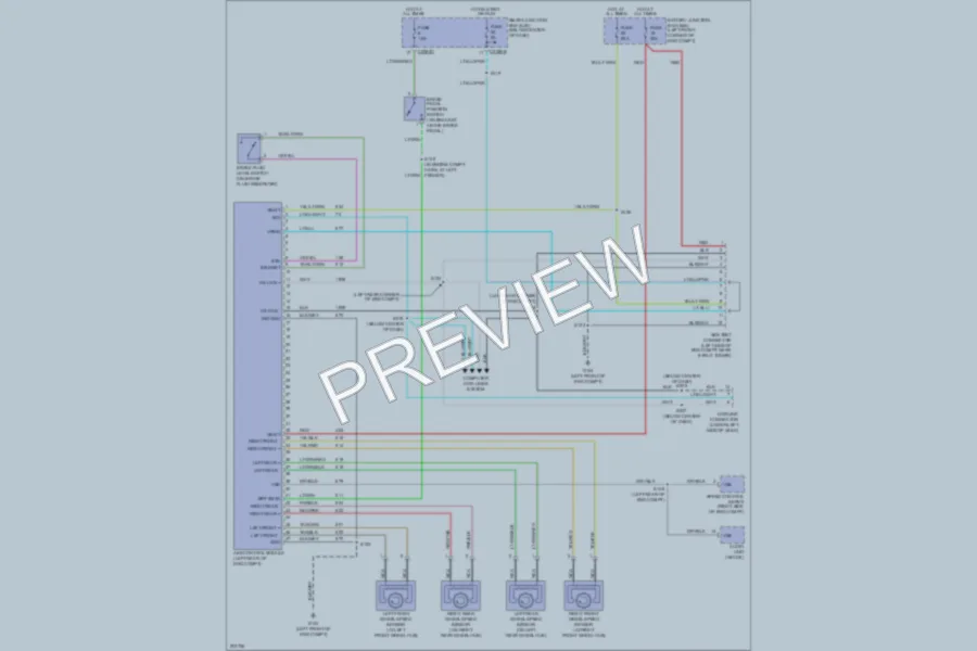 2005 Ford EscapeHybrid Anti Lock Brakes wiring diagram preview