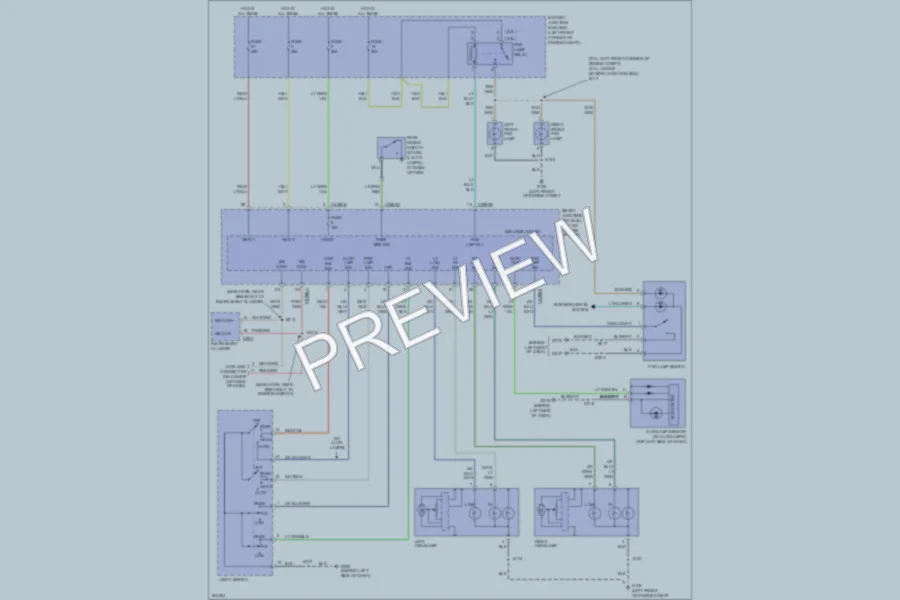 2005 Ford EscapeHybrid Headlights wiring diagram preview