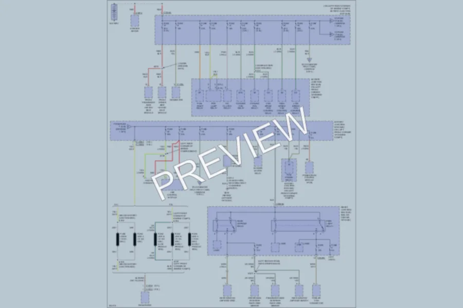 2005 Ford EscapeHybrid Power Distribution wiring diagram preview