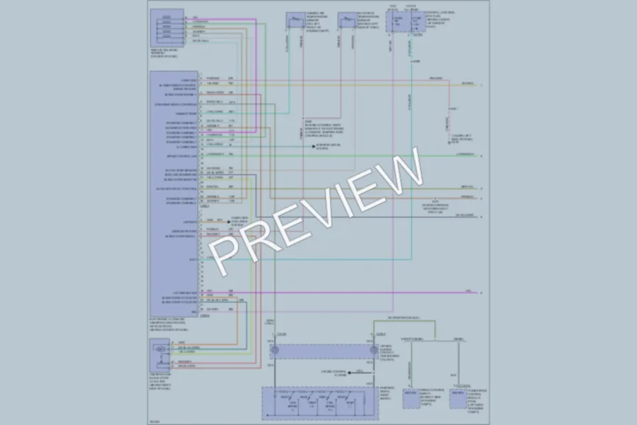 2005 Ford Excursion Air Conditioning wiring diagram preview