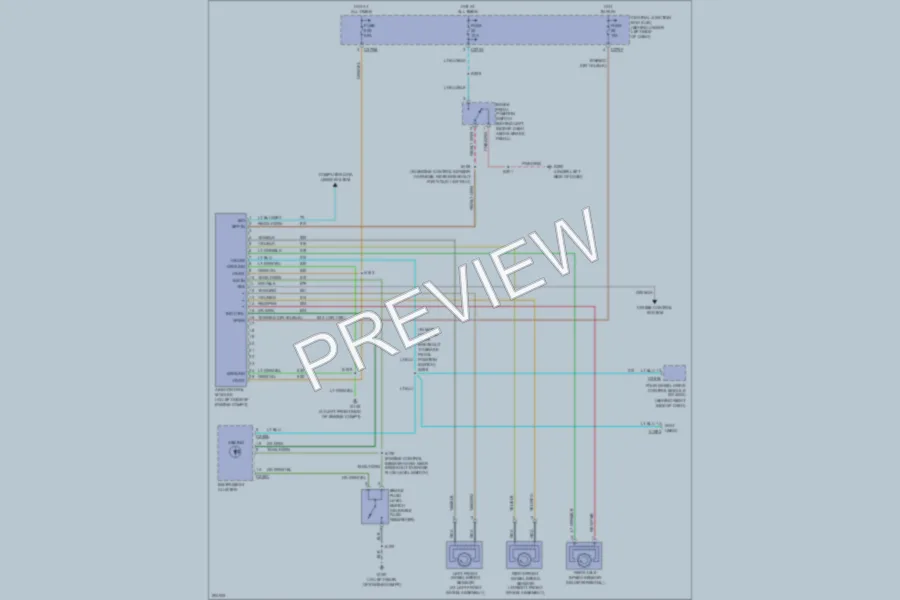 2005 Ford Excursion Anti Lock Brakes wiring diagram preview