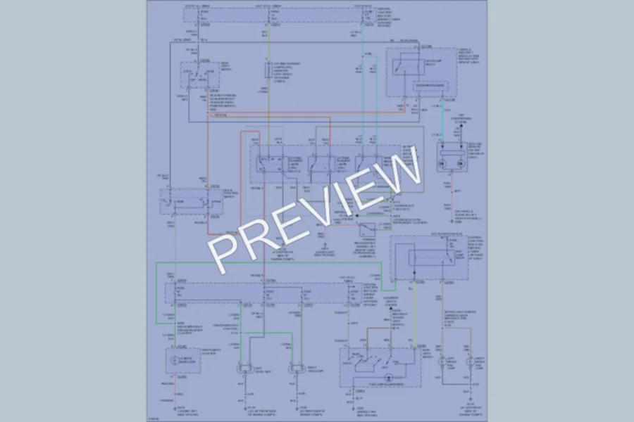 2005 Ford Excursion Headlights wiring diagram preview