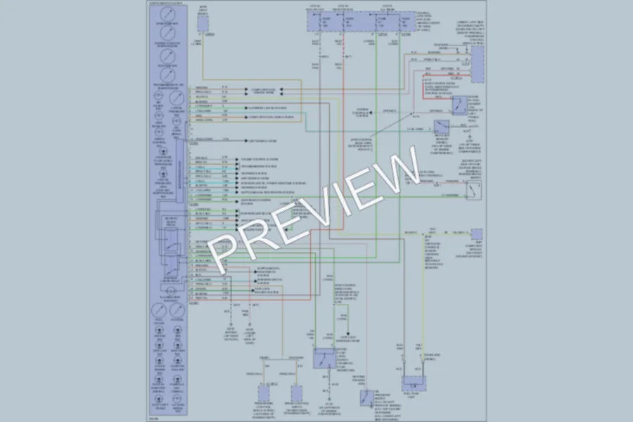2005 Ford Excursion Instrument Cluster wiring diagram preview