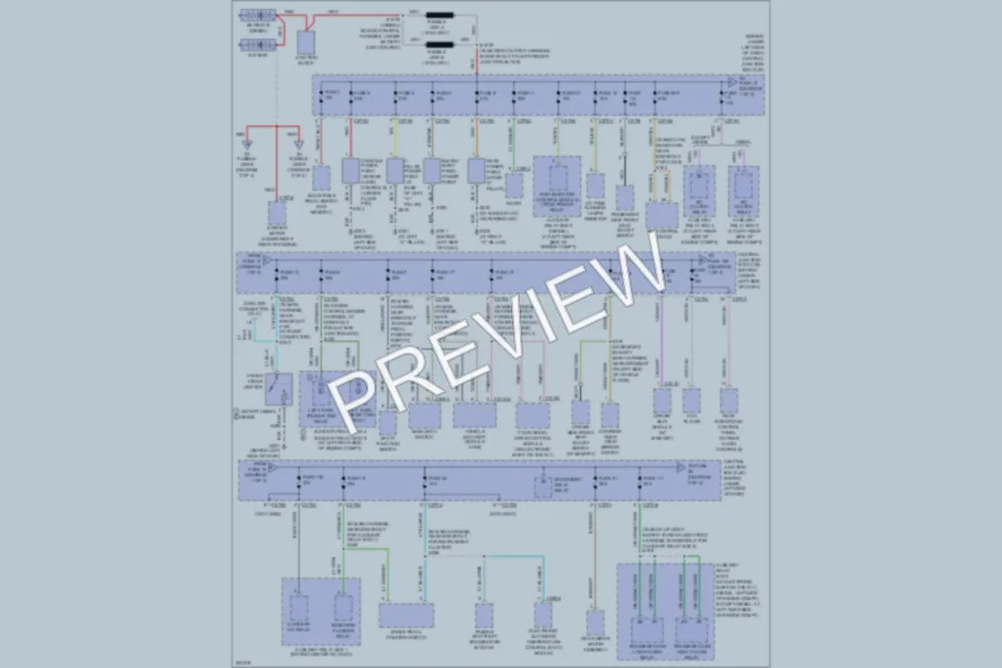 2005 Ford Excursion Power Distribution wiring diagram preview
