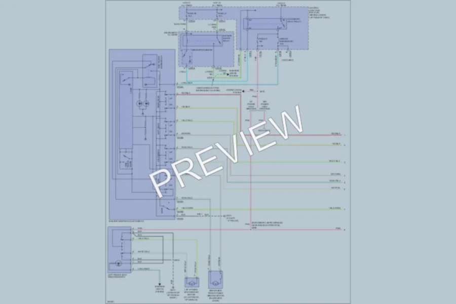 2005 Ford Excursion Power Windows wiring diagram preview