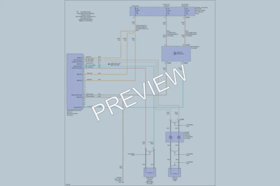2005 Ford Excursion Supplemental Restraints wiring diagram preview