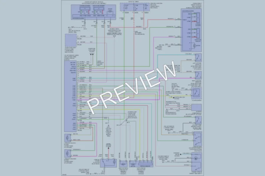 2005 Ford Expedition Trunk Tailgate Fuel Door wiring diagram preview