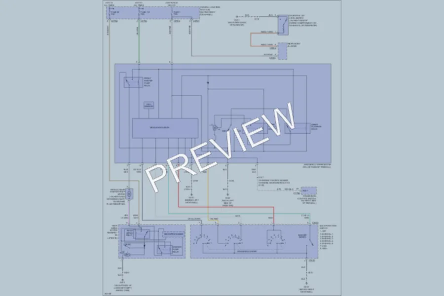 2005 Ford Expedition Wiper Washer wiring diagram preview