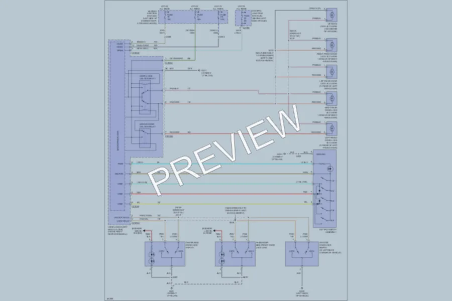 2005 Ford Explorer Power Door Locks wiring diagram preview