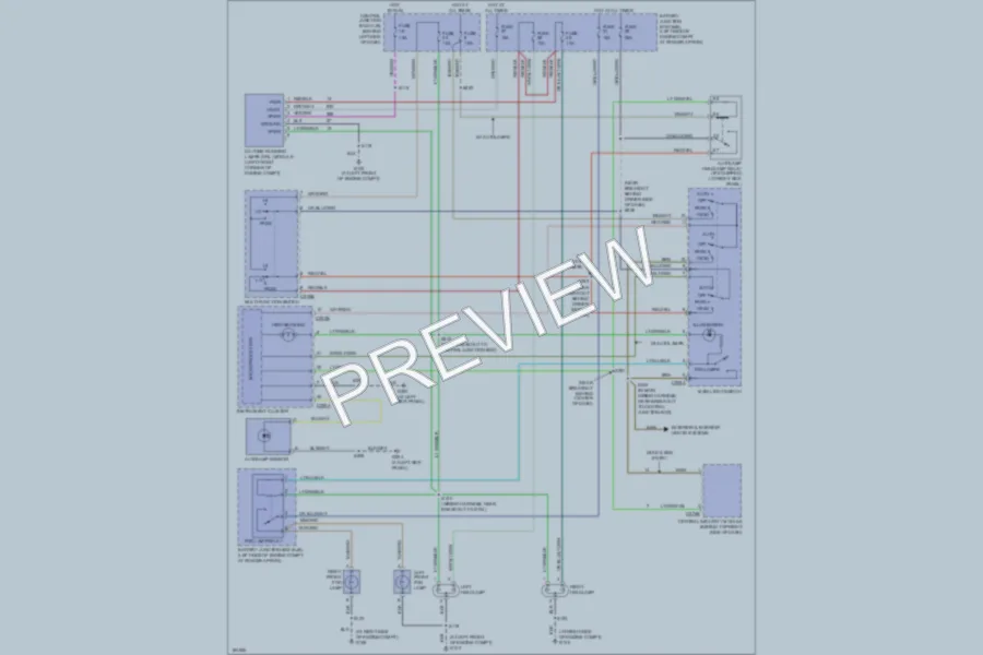 2005 Ford ExplorerSportTrac Headlights wiring diagram preview
