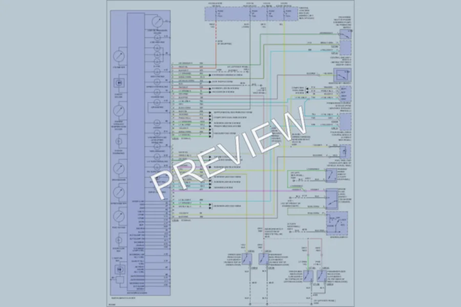 2005 Ford ExplorerSportTrac Instrument Cluster wiring diagram preview