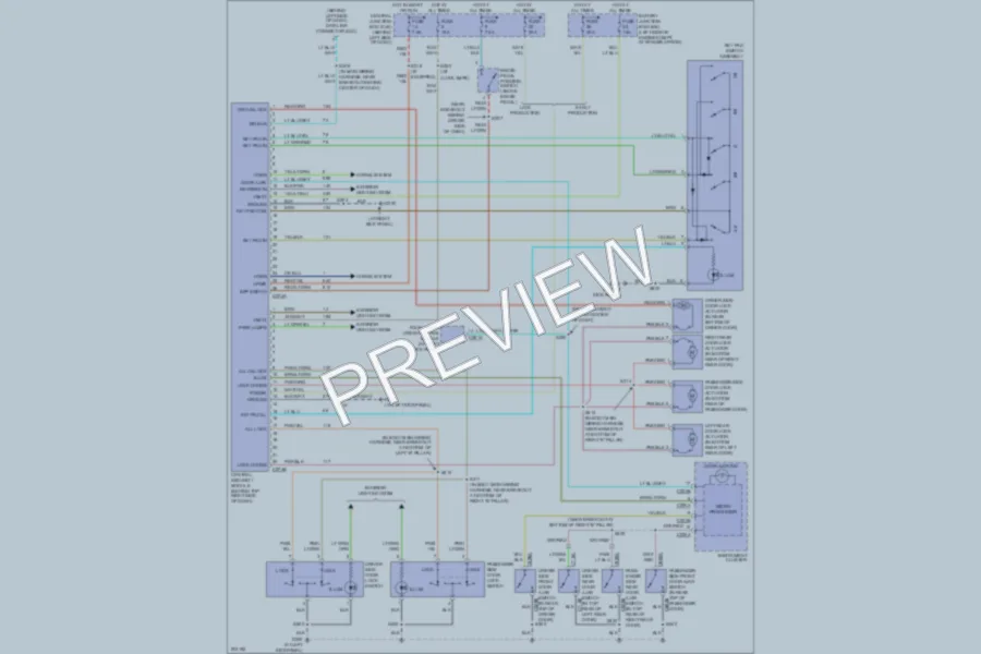 2005 Ford ExplorerSportTrac Power Door Locks wiring diagram preview