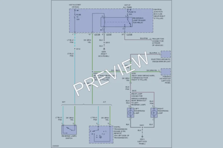 2005 Ford F150 Exterior Lights wiring diagram preview