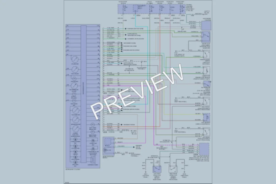 2005 Ford F150 Instrument Cluster wiring diagram preview