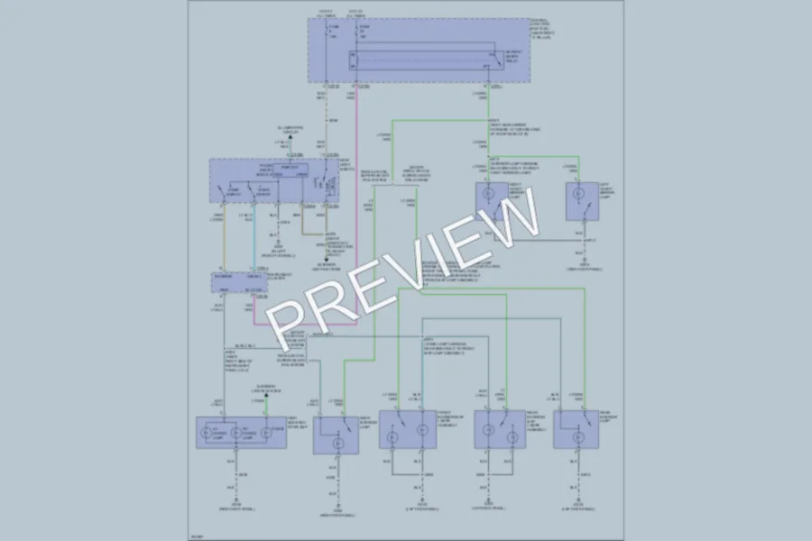 2005 Ford F150 Interior Lights wiring diagram preview