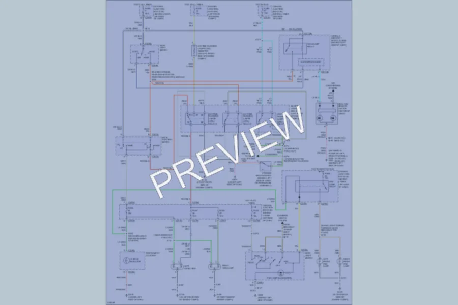2005 Ford F350 Super Duty Headlights wiring diagram preview
