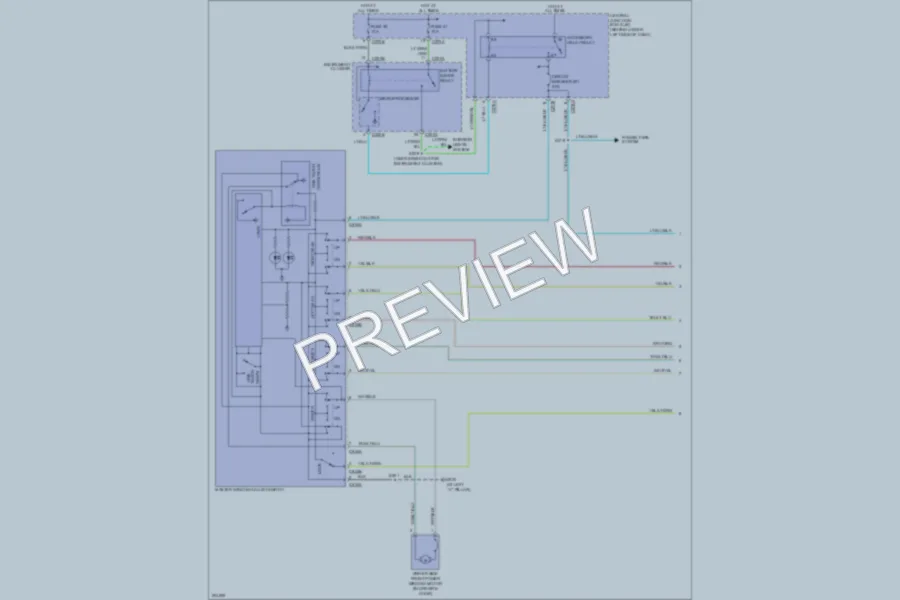 2005 Ford F350 Super Duty Power Windows wiring diagram preview