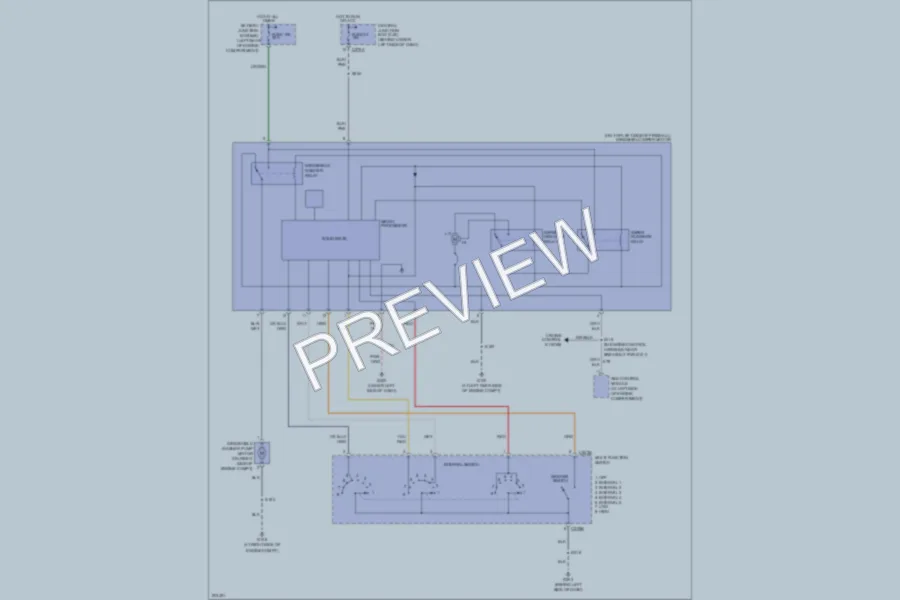 2005 Ford F350 Super Duty Wiper Washer wiring diagram preview