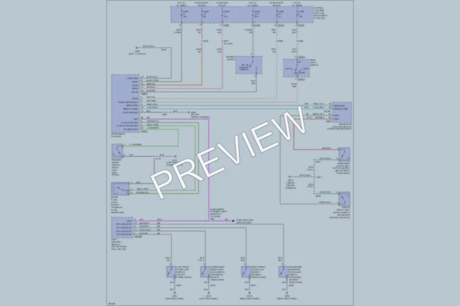 2005 Ford F150 Warning Systems wiring diagram preview