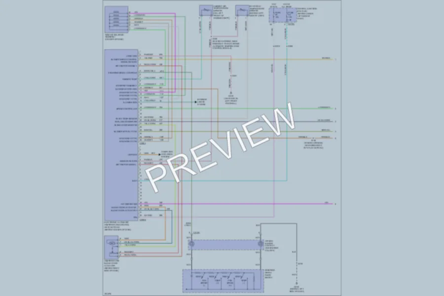 2005 Ford F350 Super Duty Air Conditioning wiring diagram preview