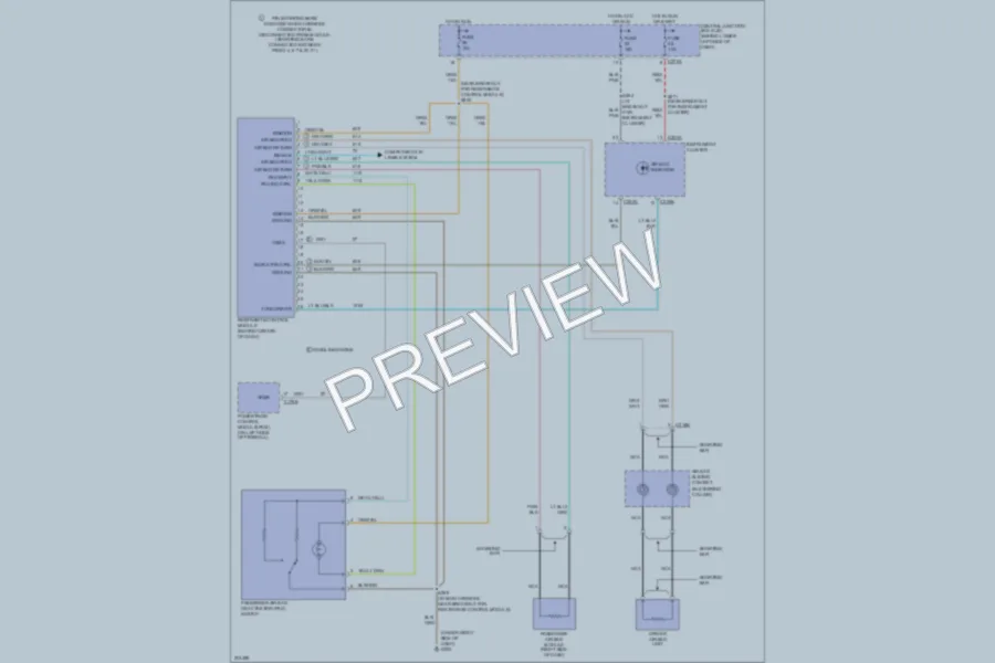 2005 Ford F350 Super Duty Supplemental Restraints wiring diagram preview