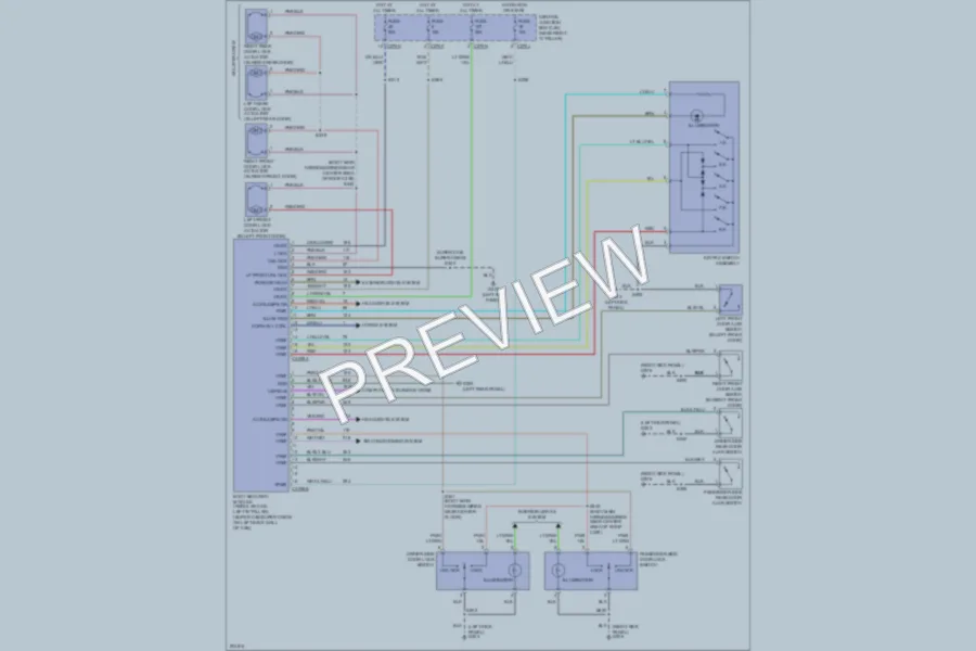 2005 Ford F150 Power Door Locks wiring diagram preview