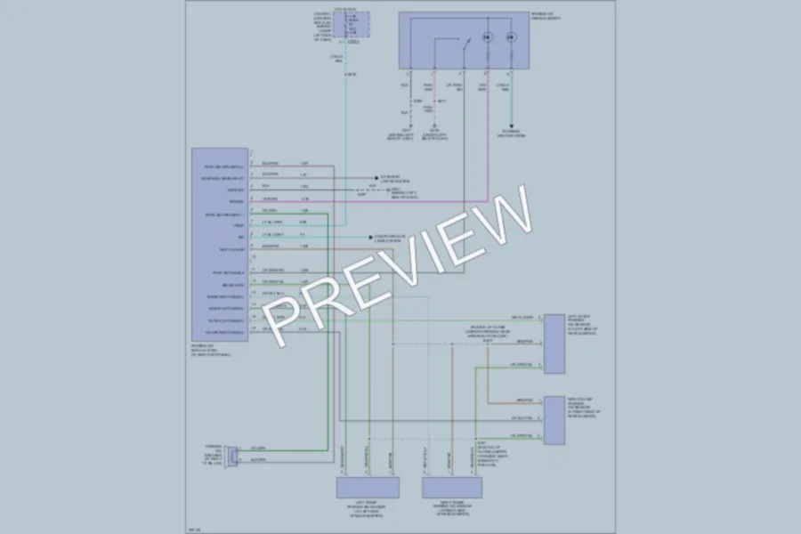 2005 Ford F350 Super Duty Navigation wiring diagram preview