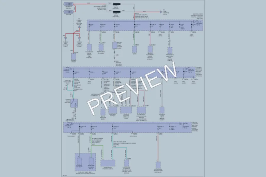 2005 Ford F450ChsCab Power Distribution wiring diagram preview