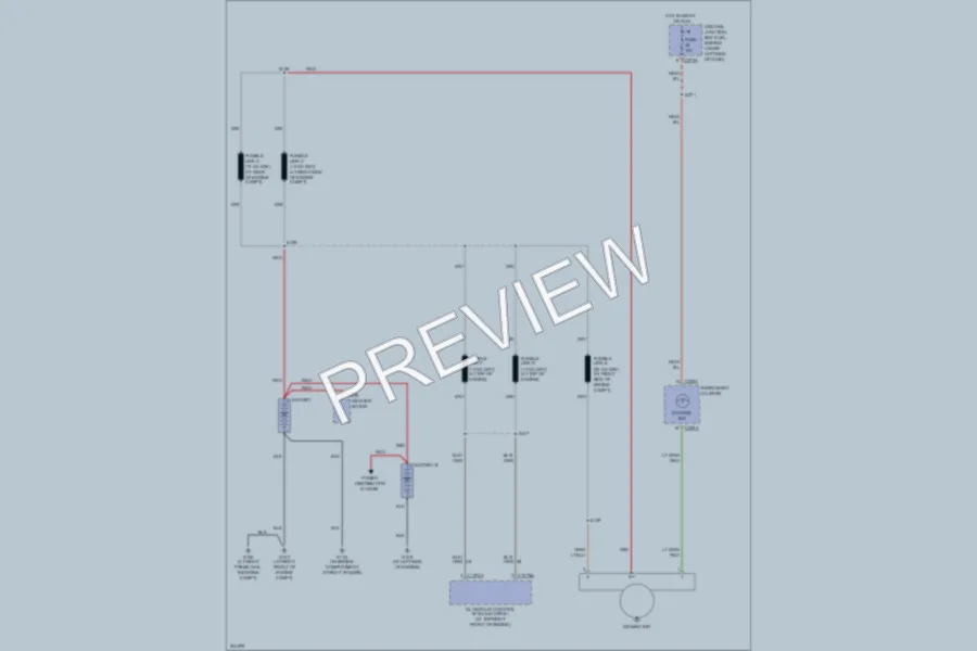 2005 Ford F450ChsCab Starting Charging wiring diagram preview