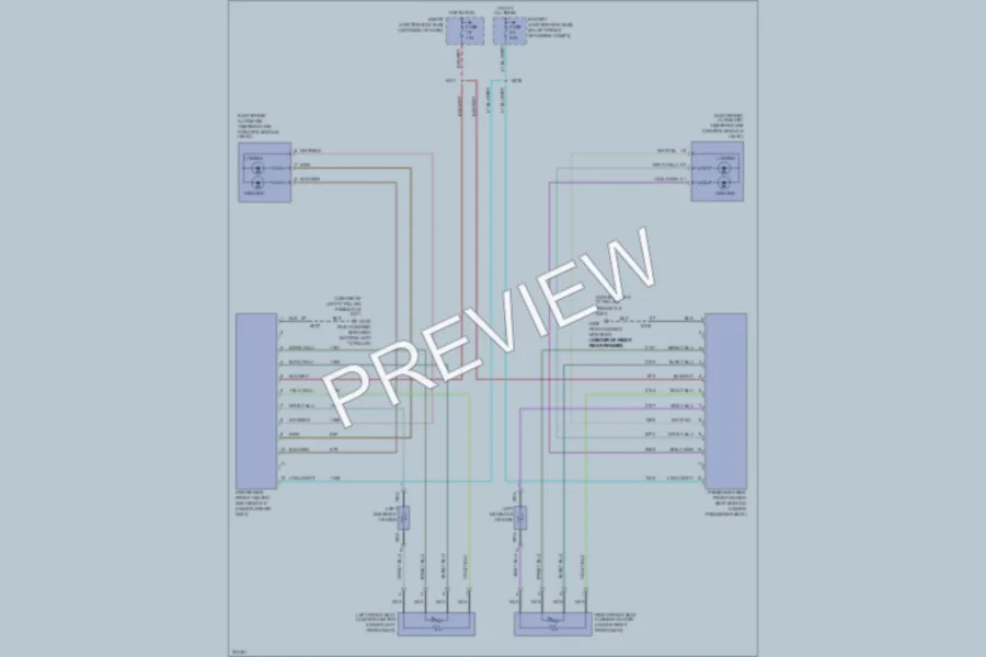 2005 Ford FiveHundred Power Seats wiring diagram preview