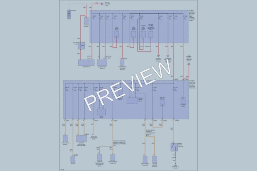 2005 Ford Focus Power Distribution wiring diagram preview
