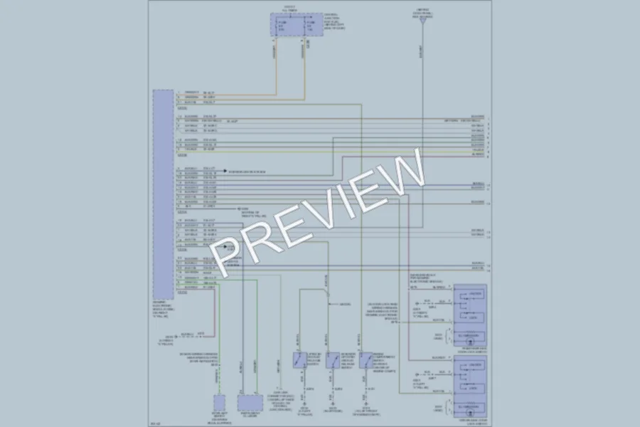 2005 Ford Focus Power Door Locks wiring diagram preview