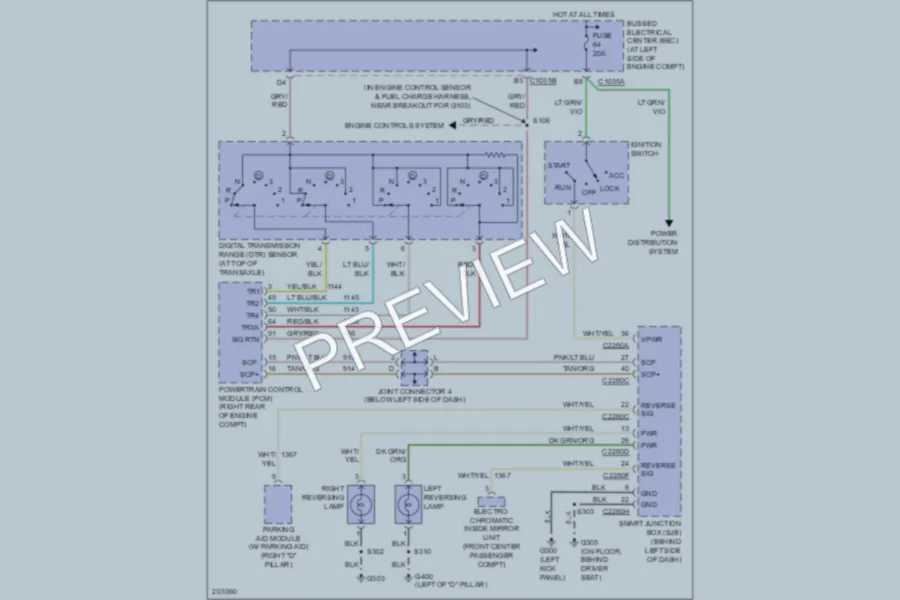 2005 Ford Freestar Exterior Lights wiring diagram preview