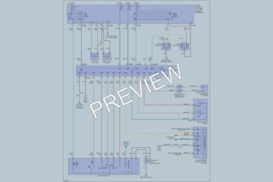 2005 Ford Freestar Headlights wiring diagram preview